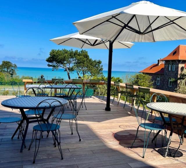 Hotel De La Terrasse ヴァランジュヴィル・シュル・メール エクステリア 写真